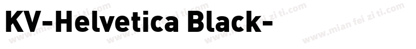 KV-Helvetica Black字体转换